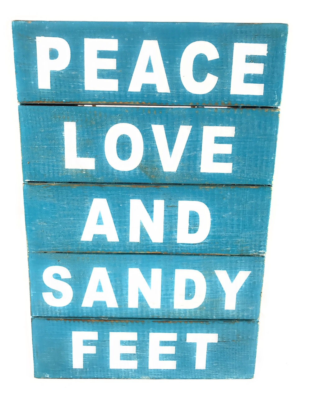 Peace, Love And Sandy Feet Beach Sign on Wood Planks 12" X 8" | #nik3205 Peace, Love And Sandy Feet Beach Sign on Wood Planks 12" X 8" | #nik3205